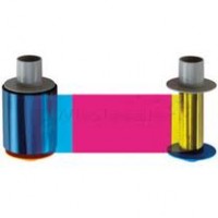 Fargo 84057 HDP 5000 YMCKI:  Full-color ribbon with resin black and inhibitor panels